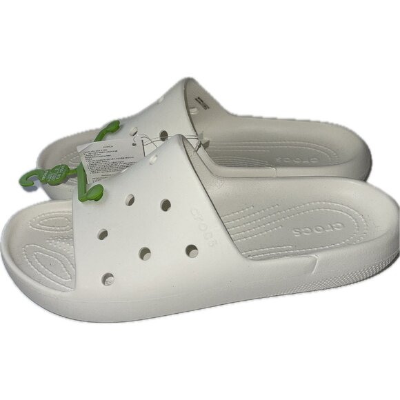 Crocs Slide Sandals Womens Size 12 Mens Size 10 White - Picture 3 of 5